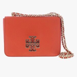 Tory Burch Britten Spiced Orange Crossbody Bag